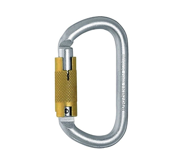 oval steel connector triple lock